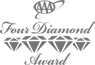 The image displays the "AAA Four Diamond Award" with four stylized diamonds beneath the text.