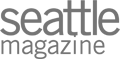 The image shows the logo of "Seattle Magazine" with the words in a gray font.
